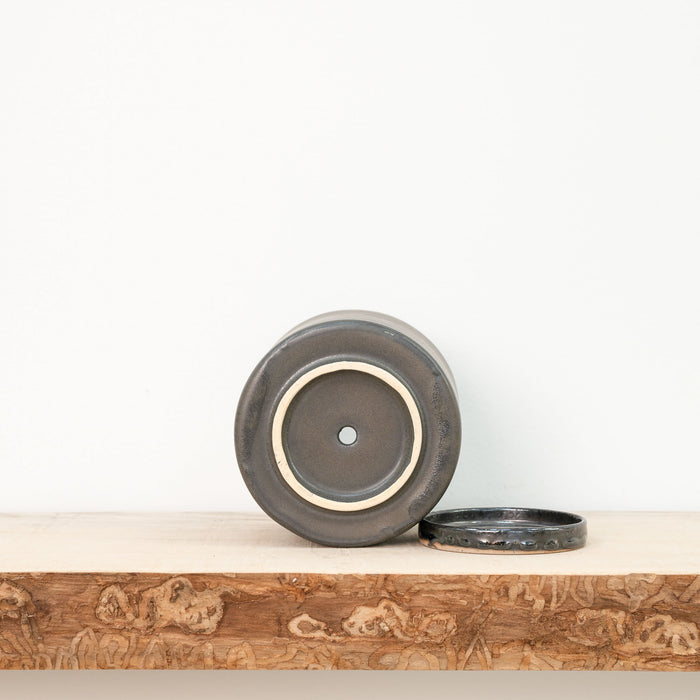 Kiln Room 4" Ceramic Planter - Rust Black