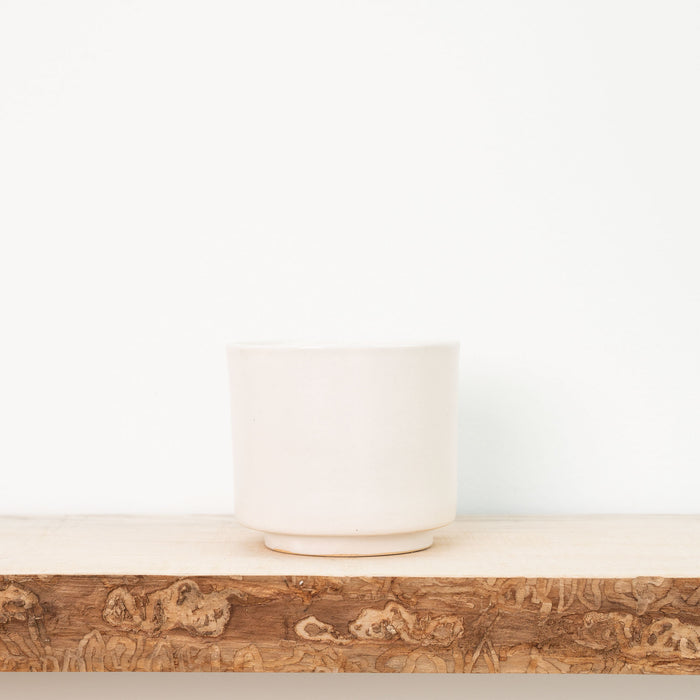 Kiln Room 4" Ceramic Planter - Solid Matte White